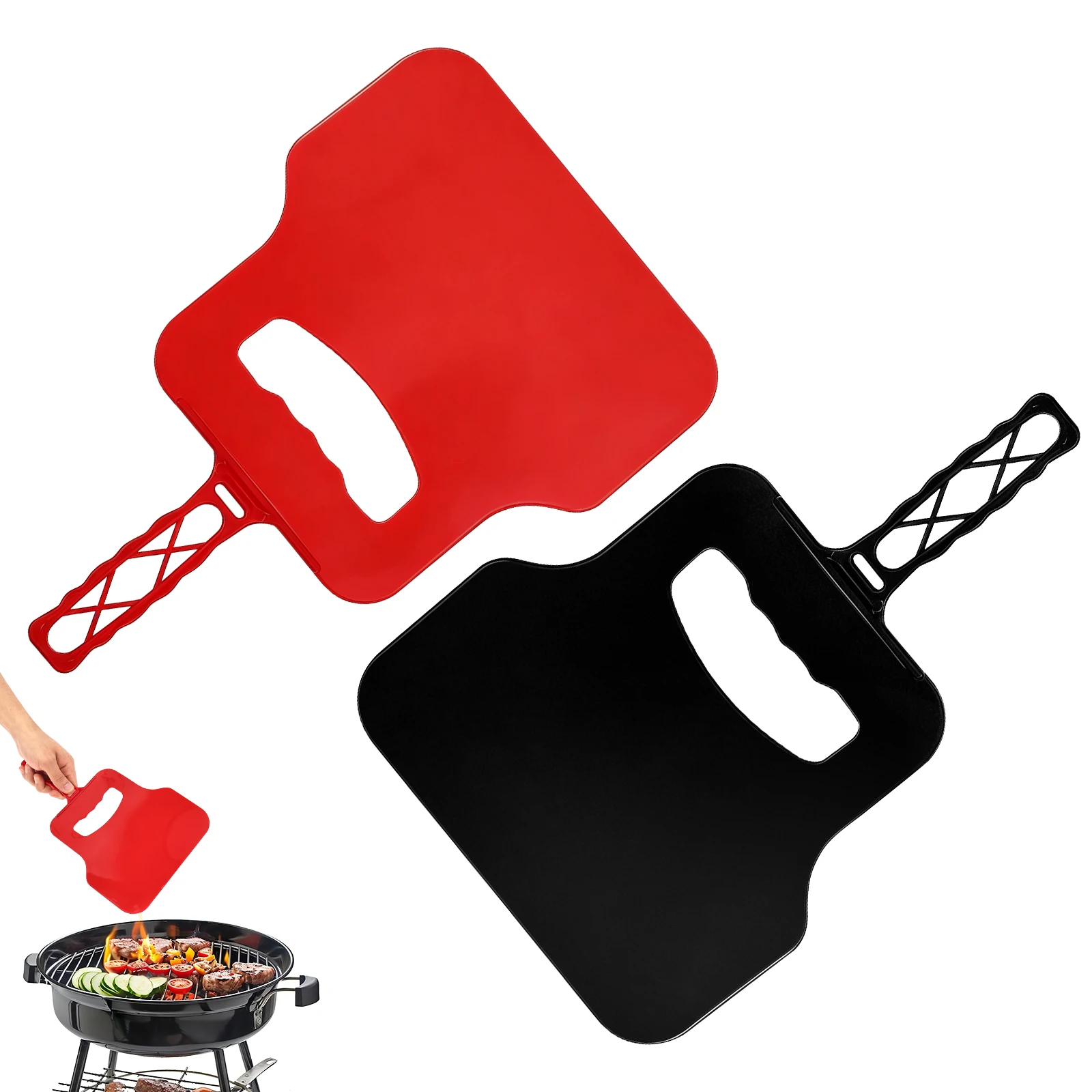 Outdoor Camping Fire - Kipas Tangan Plastik Manual Pembuat Angin,