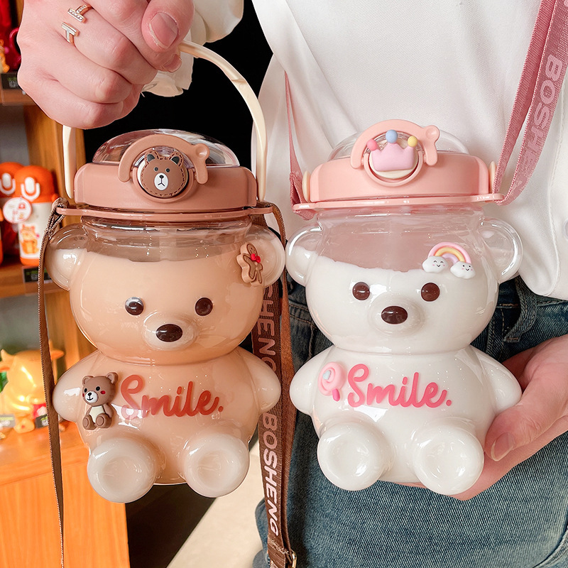 Bear Canister - Botol Minum Beruang Lucu Baru 1000ml