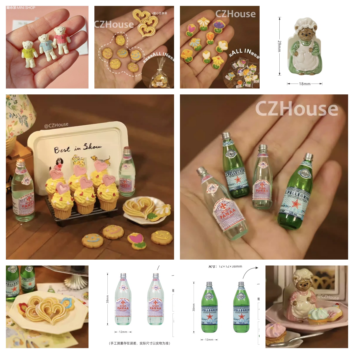 Bear Canister - Koleksi Miniatur Makanan Penutup Skala 1/6: