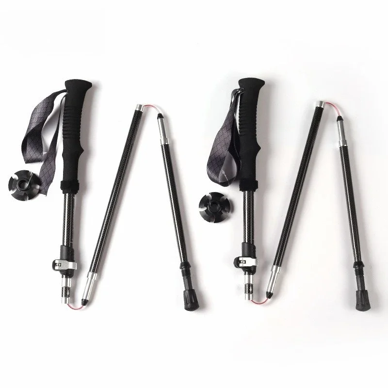 Trekking Poles - Tongkat Trekking Lipat Lima Bagian Serat