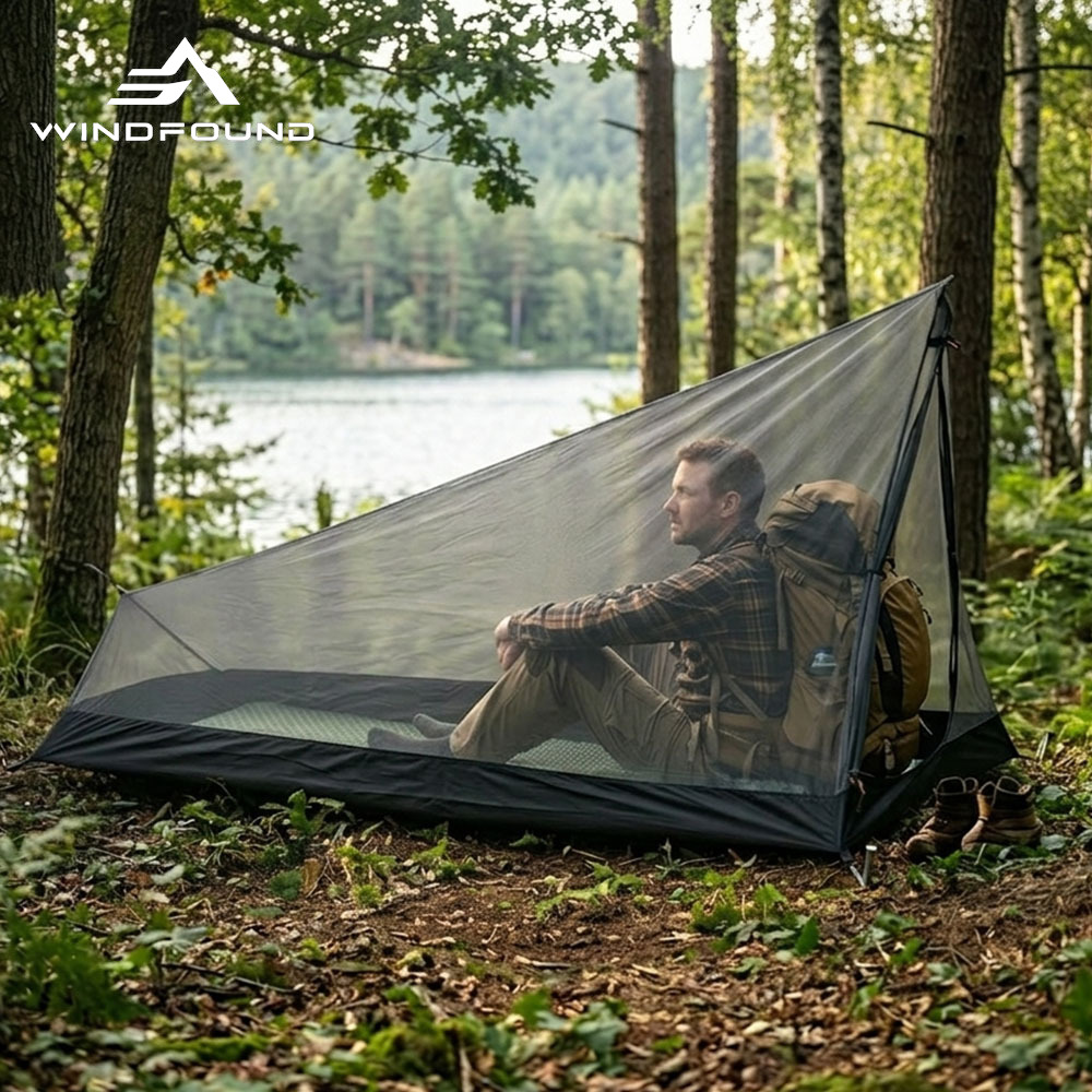 Outdoor Camping Solo - Tenda Dalam Jaring Ultralight untuk 1