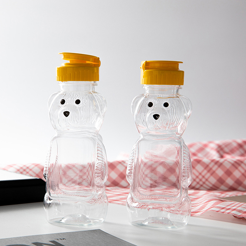 Bear Canister - Botol bumbu peras plastik bentuk beruang,