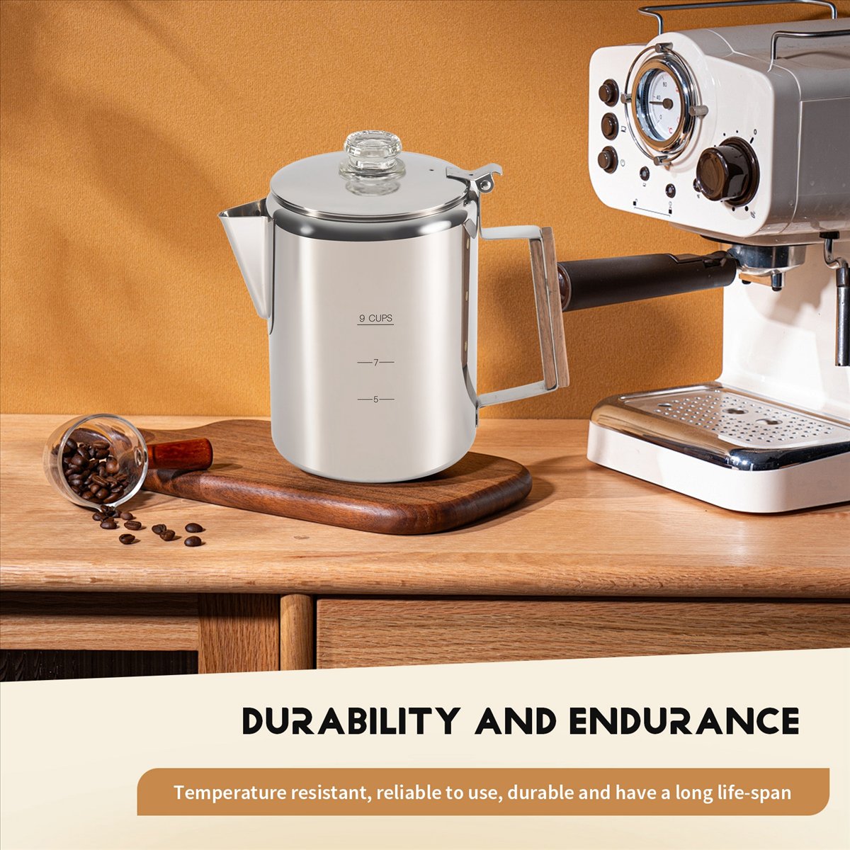 Camp Percolator Coffee - Perkolator Kopi HITL untuk Kompor, Panci