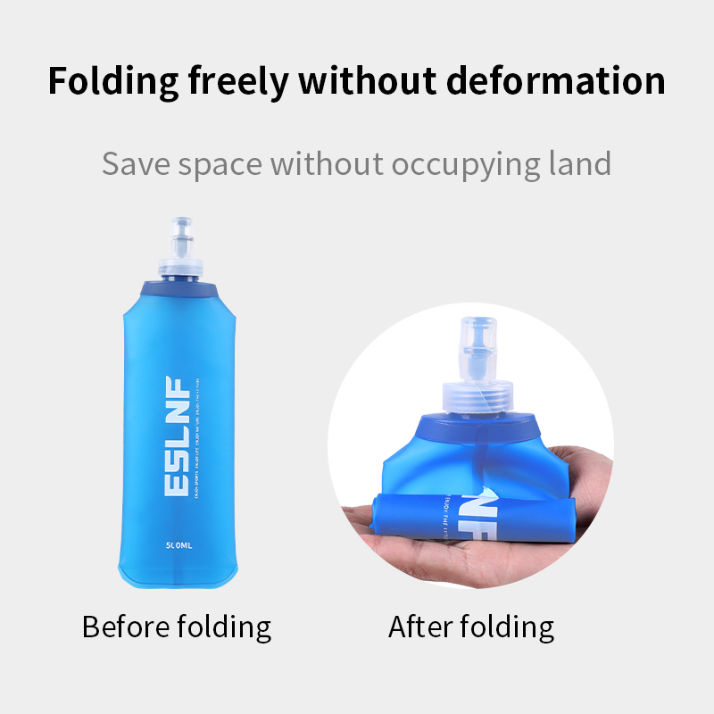 Botol Air Lipat 500ml, Soft Fl - Outdoor Camping Water Tank ulasan dan harga