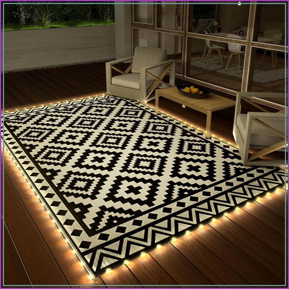 Karpet Luar Ruangan 5' X 8' De - Outdoor Camping Rug With Led Lights ulasan dan harga