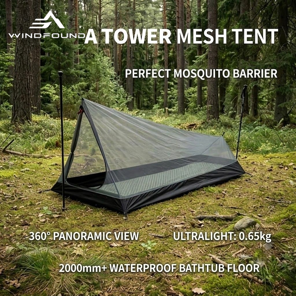 Tenda Dalam Jaring Ultralight  - Outdoor Camping Solo ulasan dan harga