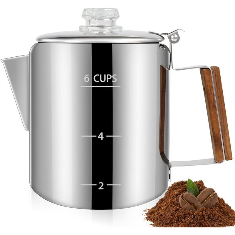 NOCM Coffee Pot 6 Cup Percolat - Camp Percolator Coffee ulasan dan harga