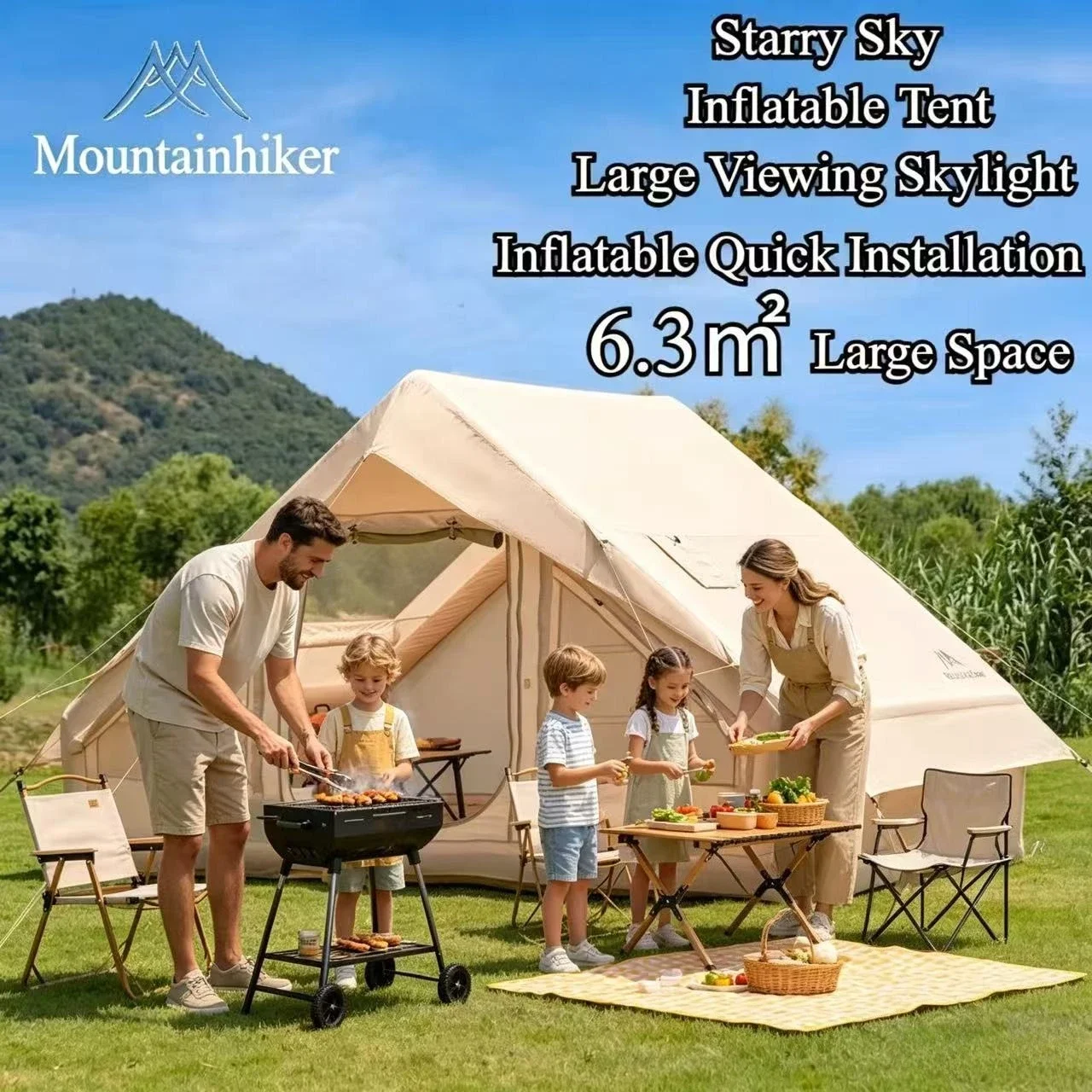 Tenda Tiup MOUNTAINHIKER Extra - Outdoor Camping Gazebo ulasan dan harga
