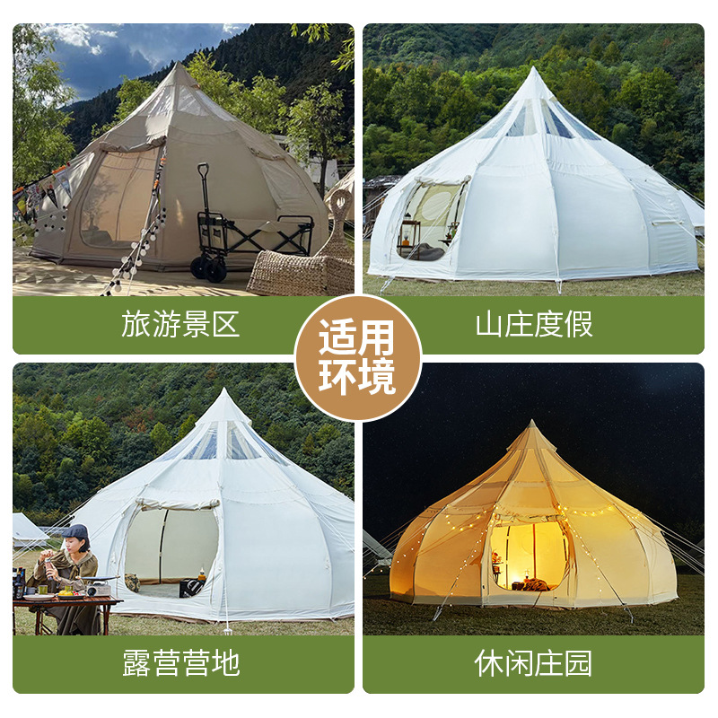 Tenda berkemah perlengkapan lu - Outdoor Yurt Camping ulasan dan harga