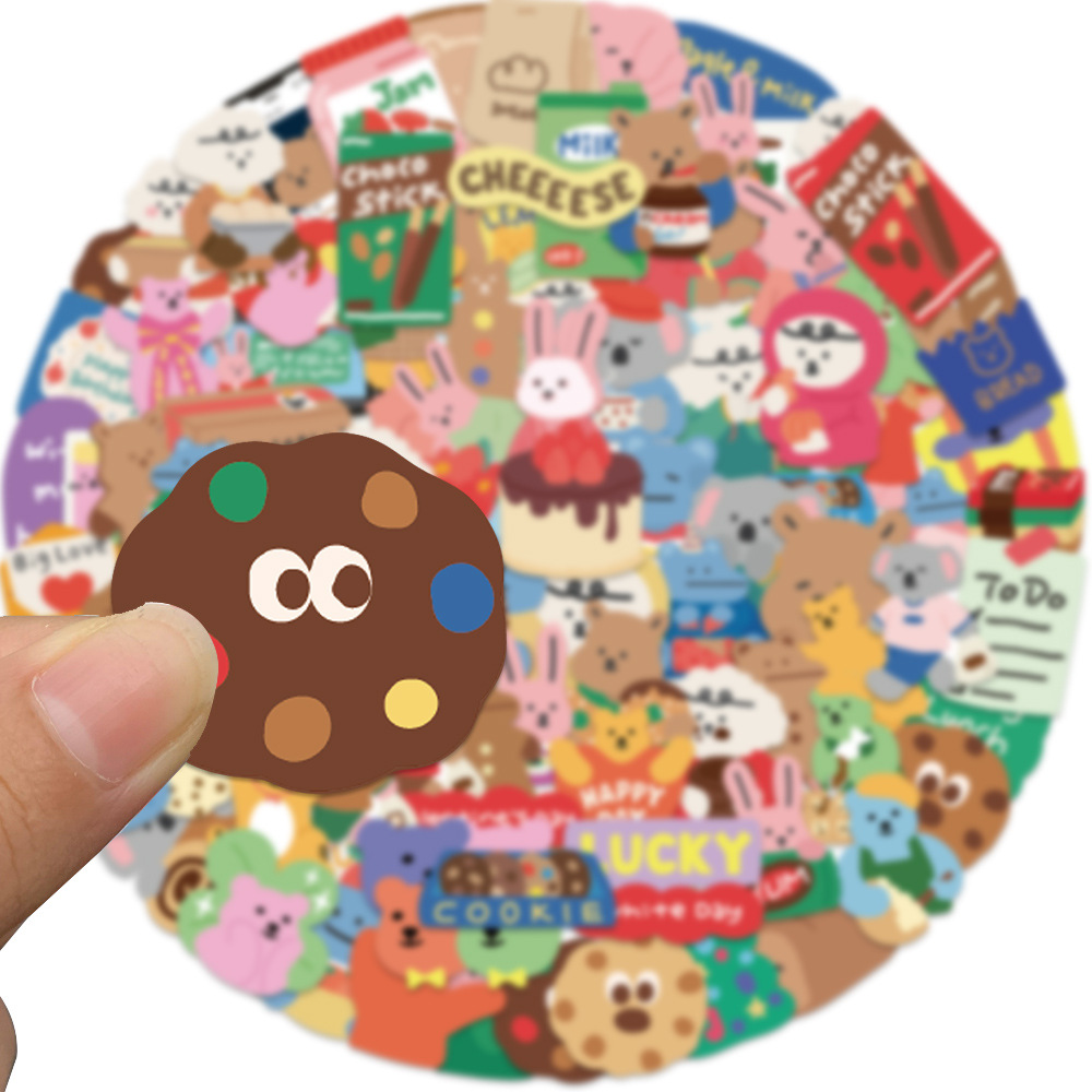 100Pcs Stiker Beruang Korea Da - Bear Canister ulasan dan harga