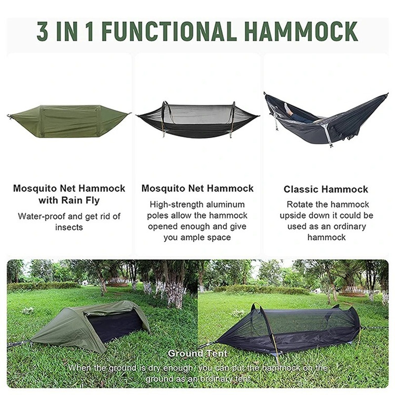 Hammock Jaring Nyamuk 3-in-1 d - Outdoor Camping Solo ulasan dan harga