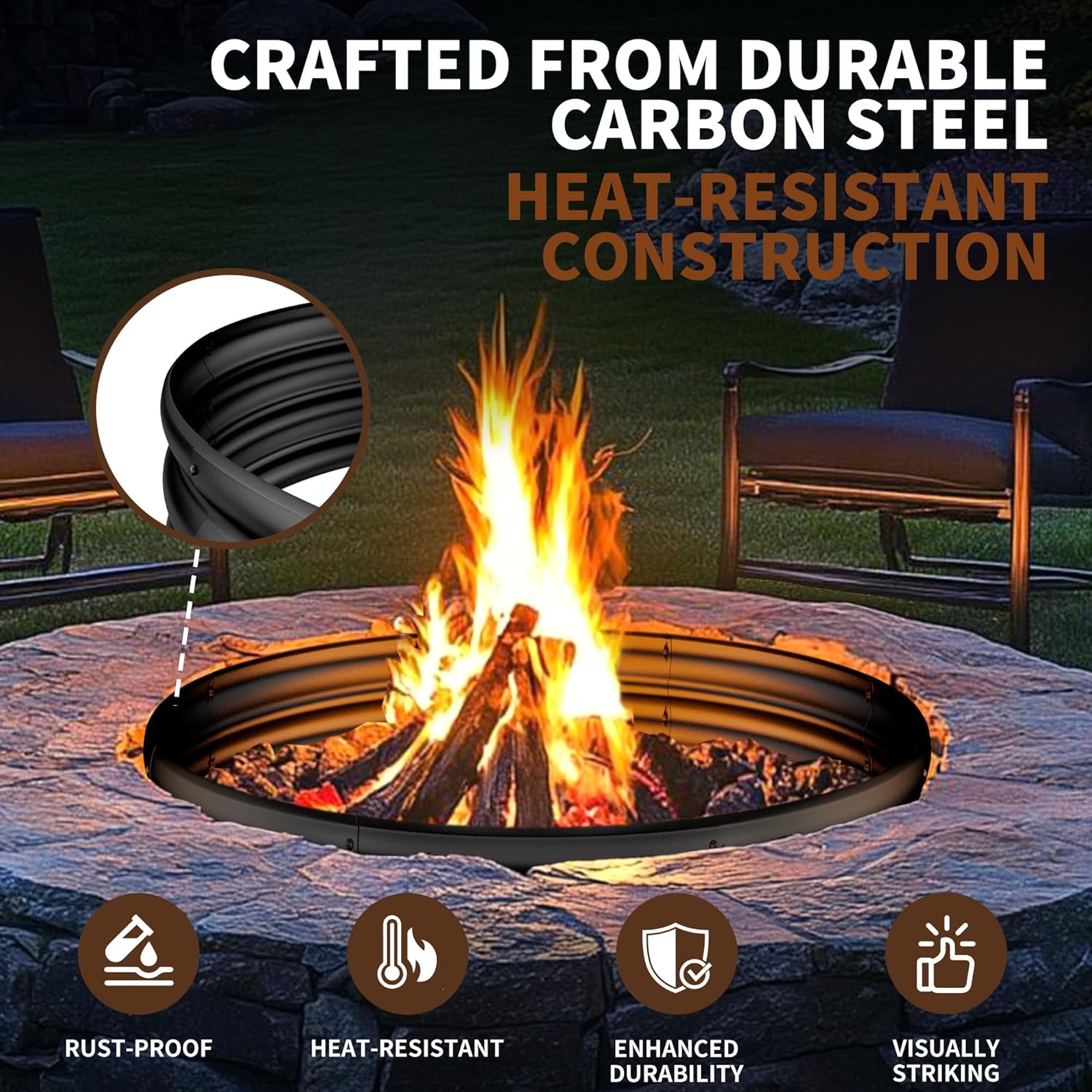 Cincin Perapian Tugas Berat 36 - Outdoor Camping Fire ulasan dan harga
