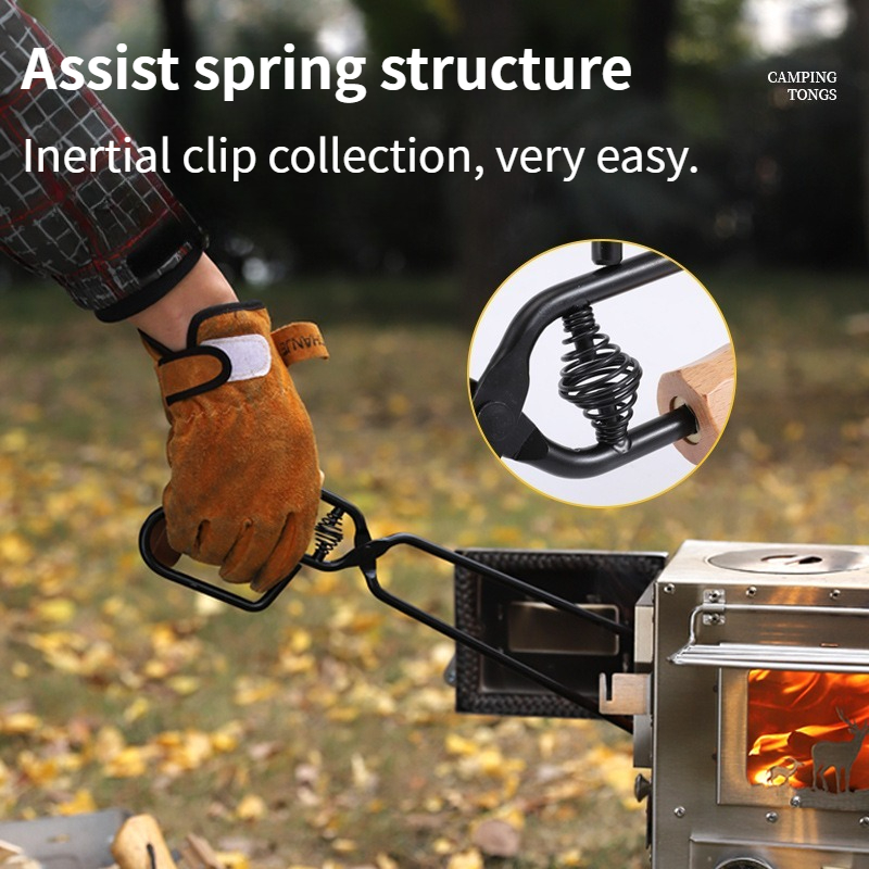 Penjepit Arang Logam untuk Bar - Outdoor Camping Fire ulasan dan harga