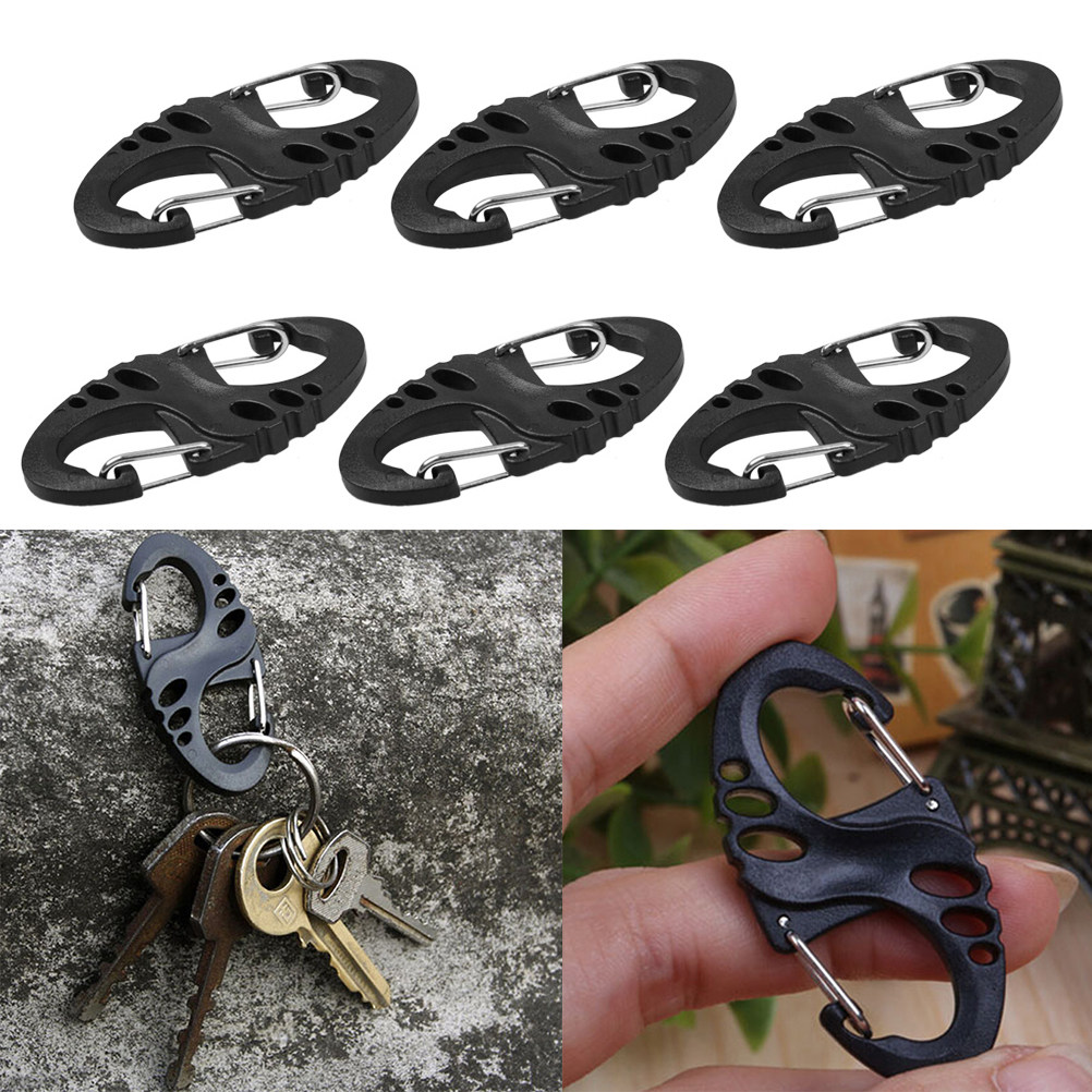 12Pcs Klip Karabiner Tipe-S Ta - Outdoor Camping Hammock ulasan dan harga