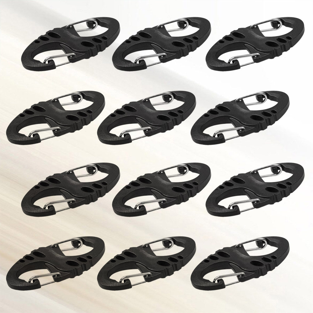 12Pcs Klip Karabiner Tipe-S Ta - Outdoor Camping Hammock ulasan dan harga