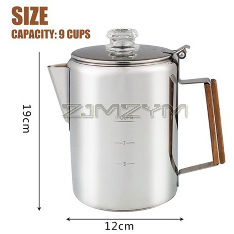 9 Cangkir Perkolator Kopi 1500 - Camp Percolator Coffee ulasan dan harga